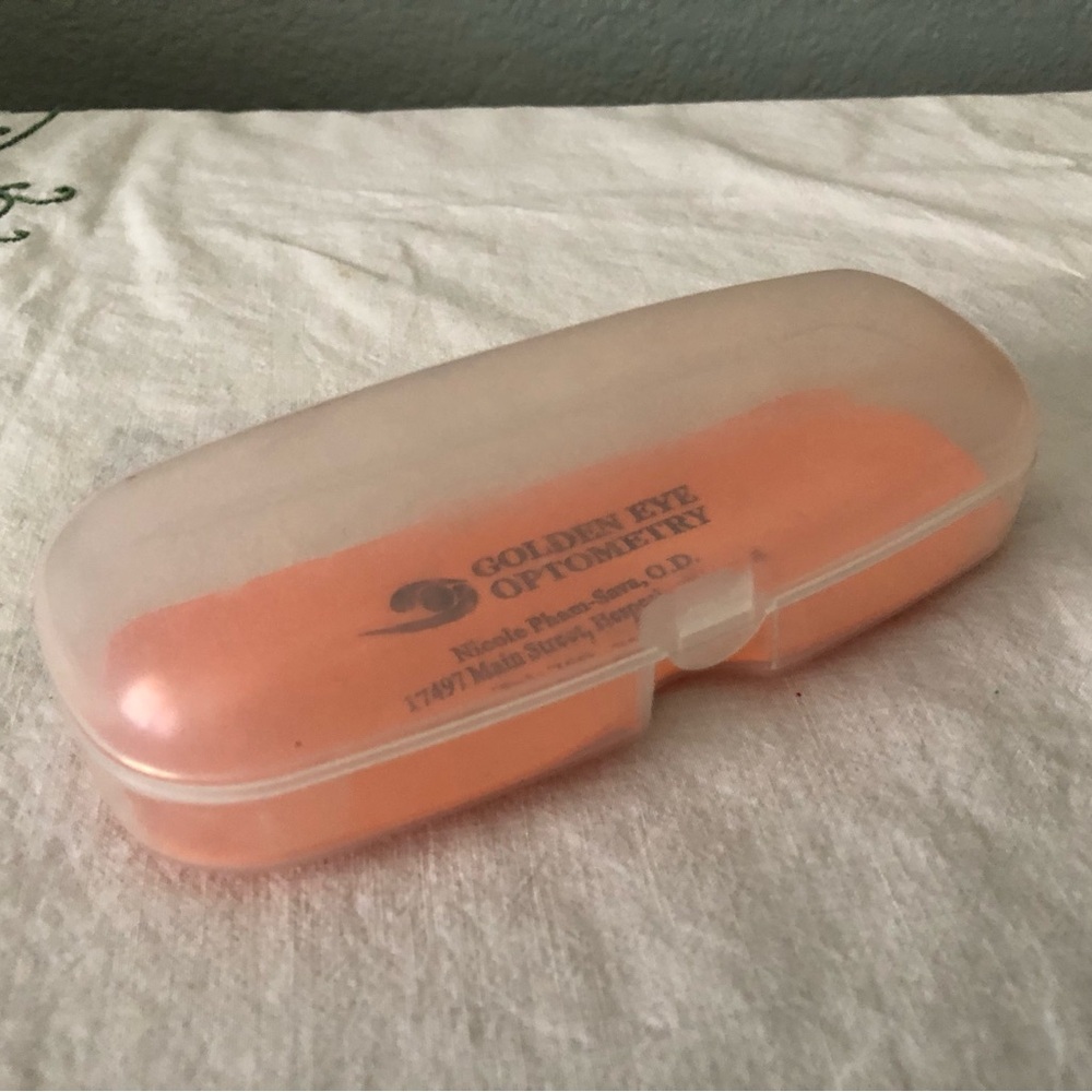 Hard Plastic Snap Eye Glasses Case